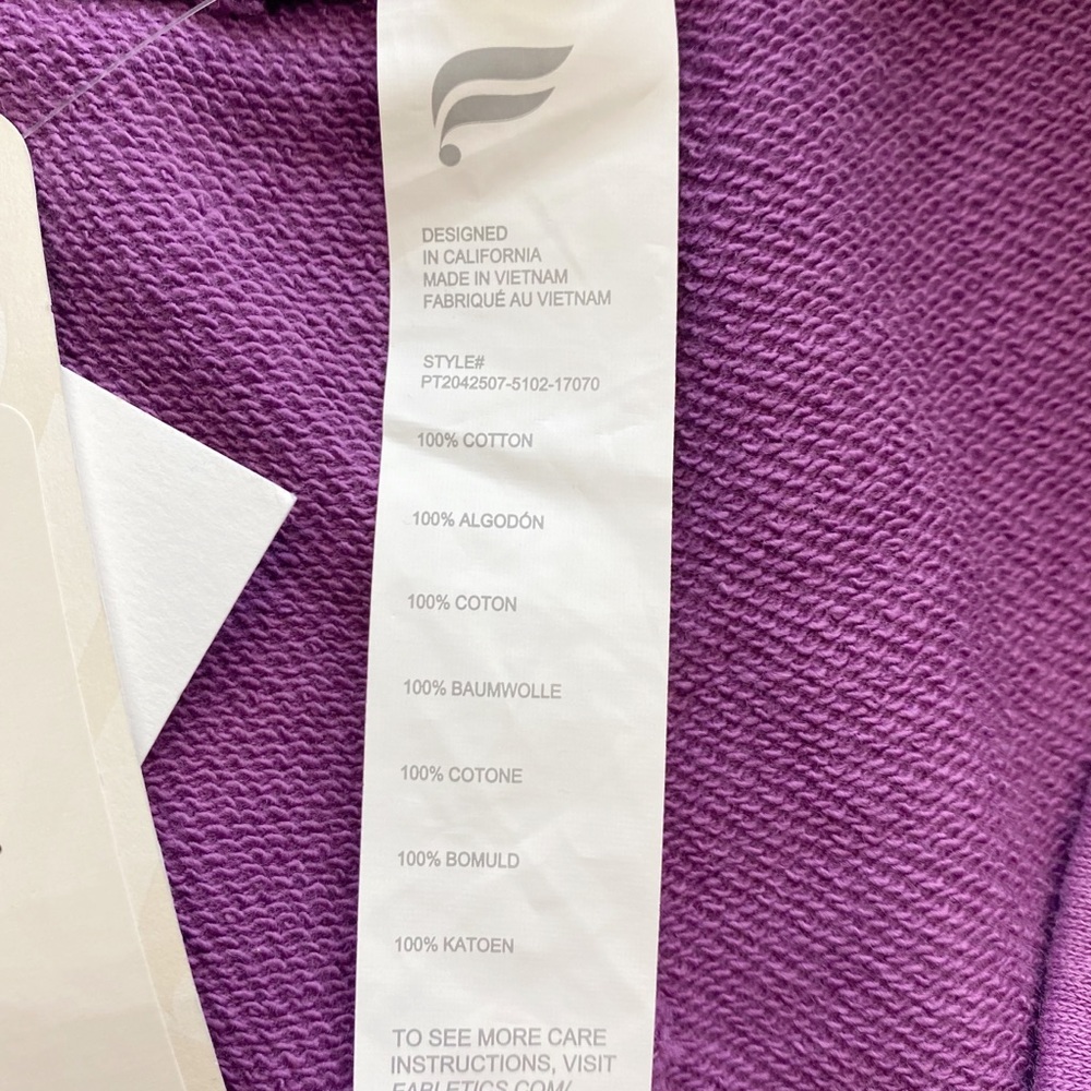 SOLD Fabletics Daria Terry Purple Jogger II Pants - Picture 10 of 11